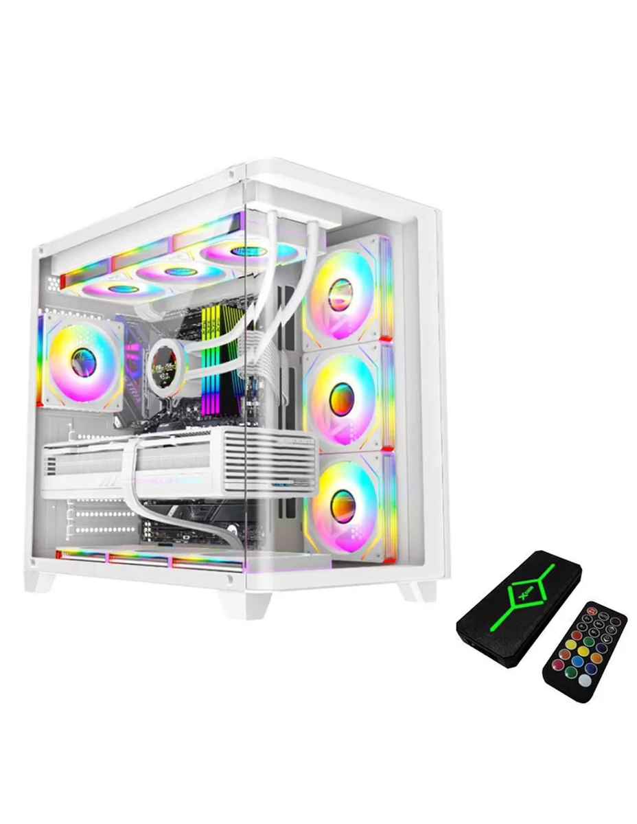 Gabinete Xcase Cube curvo 10 space Blanco