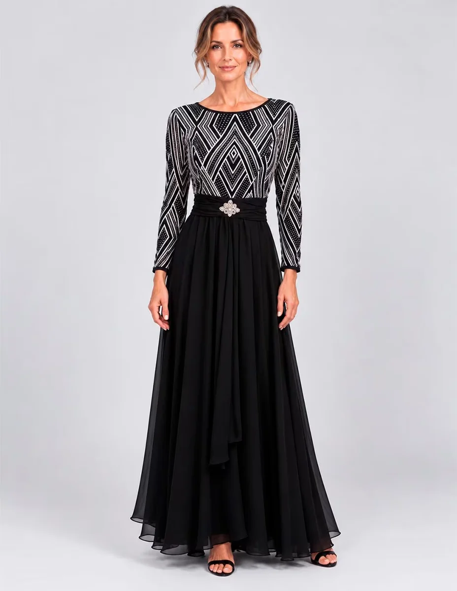 Vestido largo fiesta celalvie night para mujer