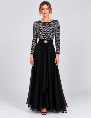 Vestido largo fiesta celalvie night para mujer