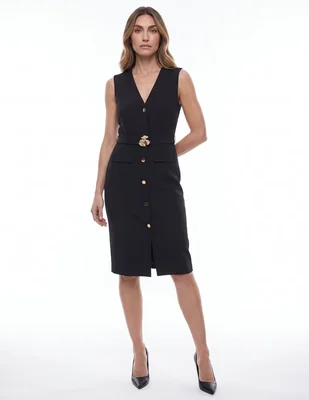 Vestido a la rodilla casual para mujer