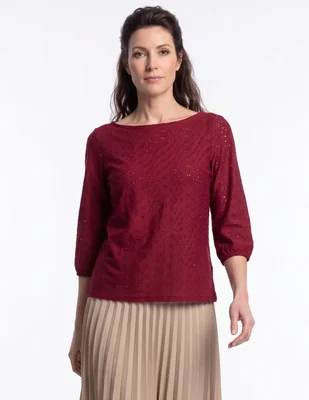 Playera manga corta cuello redondo para mujer