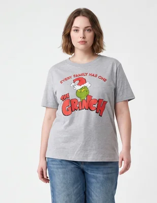 Playera manga corta The Grinch cuello redondo para mujer