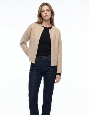 Suéter cuello redondo para mujer