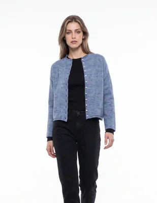Suéter cuello redondo para mujer