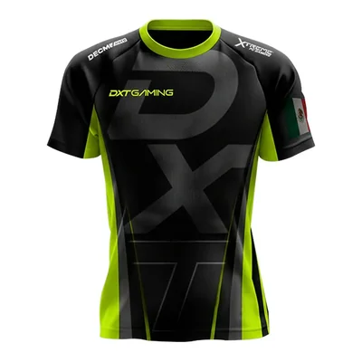 Jersey oficial dxt gaming aztekito verde /negro talla xl