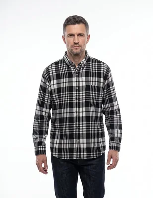 Camisa casual manga larga para hombre