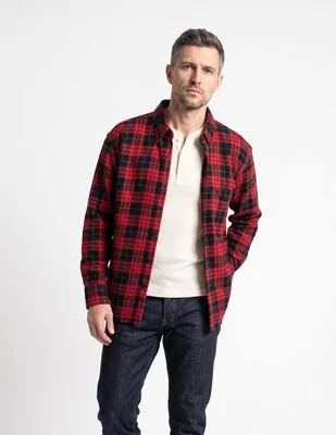 Camisa casual manga larga para hombre