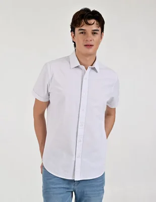 Camisa casual manga corta para hombre
