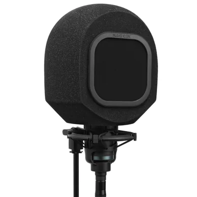 Filtro anti‑pop portátil negro Micro Shield Audio Icon