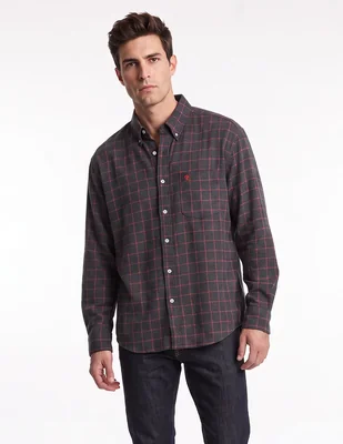 Camisa casual manga larga para hombre