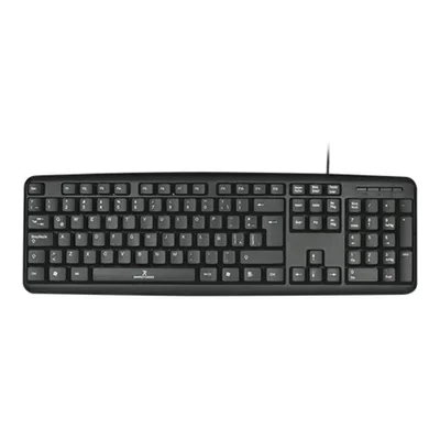 Teclado Alámbrico Perfect Choice Resistente a Salpicaduras y Derrames, Teclas de Membrana, Conector USB, Negro