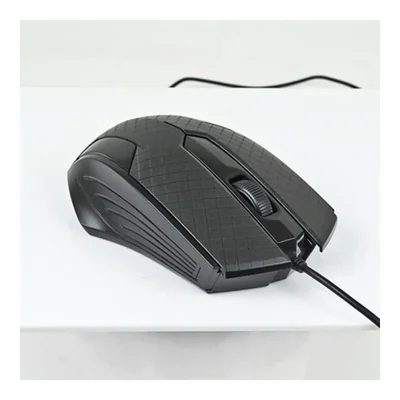 Mouse Alámbrico Óptico Easy Line Perfect Choice, 1200 DPI, Conector USB, Negro
