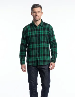 Camisa casual manga larga para hombre