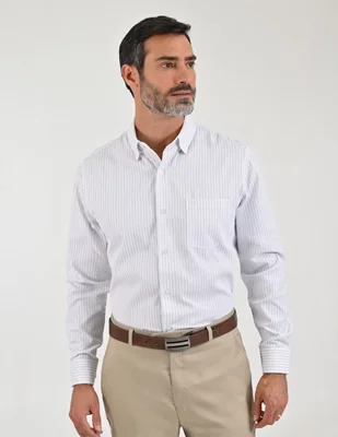 Camisa casual manga larga para hombre