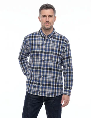 Camisa casual manga larga para hombre