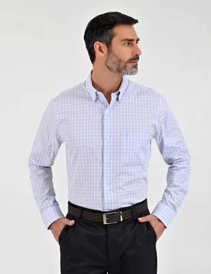 Camisa casual manga larga para hombre