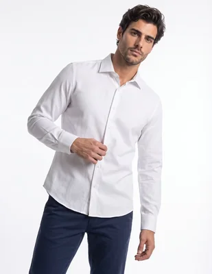 Camisa de vestir manga larga para hombre