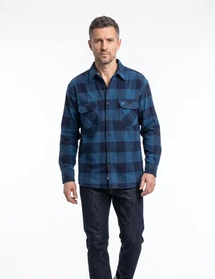 Camisa casual manga larga para hombre