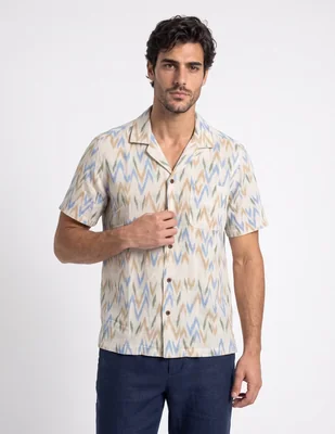 Camisa de vestir de algodón manga larga para hombre