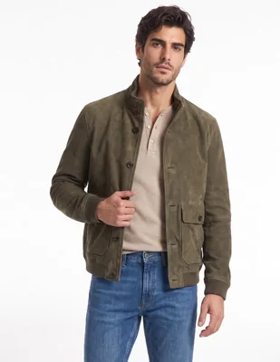 Chamarra con bolsillos para hombre