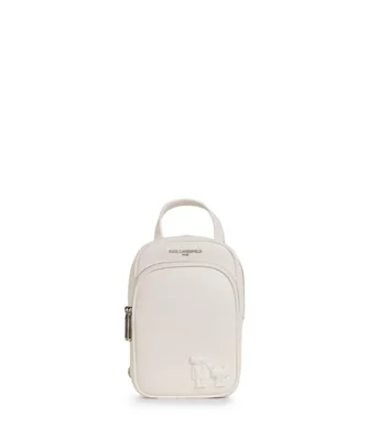 Bolso bandolera KARL LAGERFELD 23 cm × 15 cm × 6 cm Blanco Invierno/Plateado