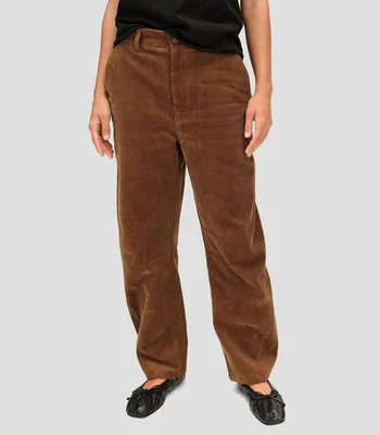 Pantalón corte barrel Mujer