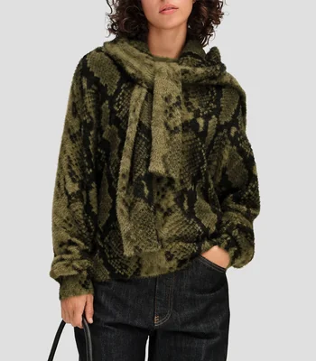 Suéter pelo corto snake Mujer