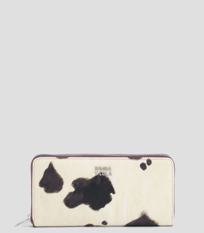 Cartera cremallera grande pony Mujer