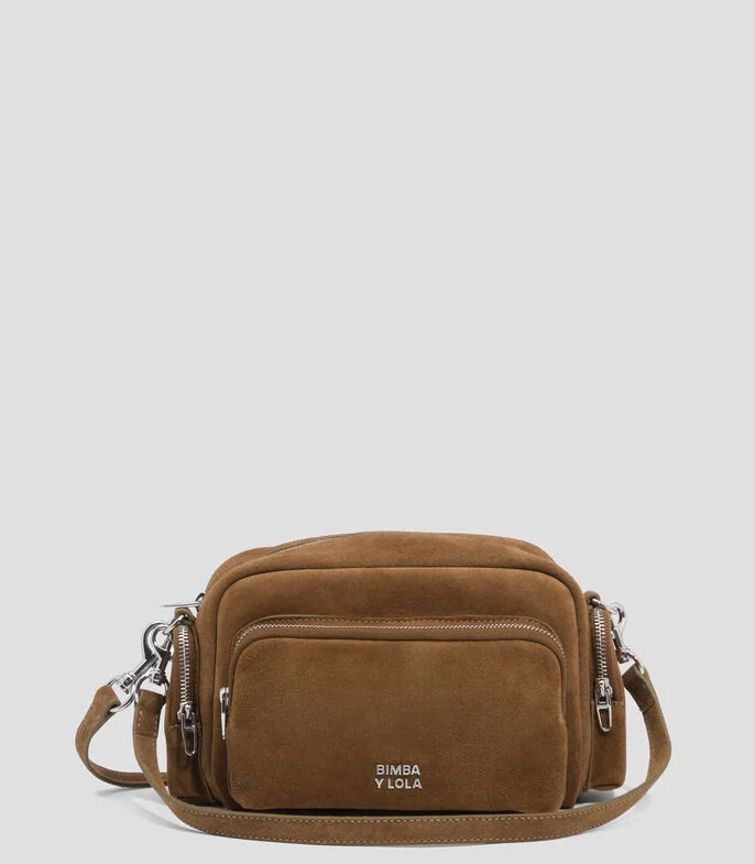 Bolsa crossbody café Pocket Mujer