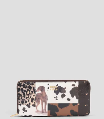 Monedero chocolate Patchwork Diseños Mujer