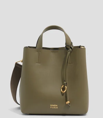 Bolsa shoulder verde cactus en piel Chihuahua Mujer