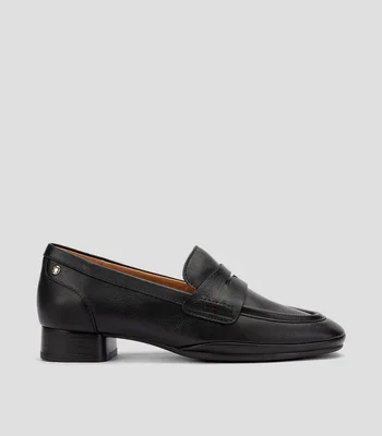 Mocasines con Tacón Ancho Mujer
