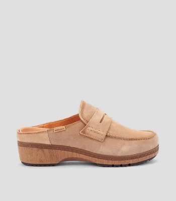 Zapatos Mules en piel Mujer