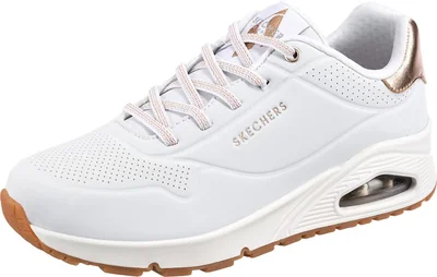 Tenis Skechers Uno-shimmer Away Blanco Para Mujer - Venta Internacional.