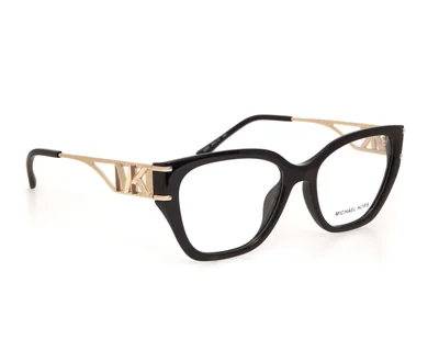 Armazón Oftálmico para Mujer Michael Kors Rectangulares 0MK4140B 3005 Negro/Dorado