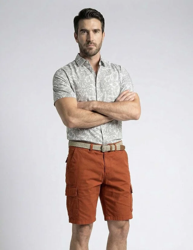 Bermuda Jbe de algodón para hombre