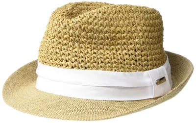 Sombrero Fedora De Paja Tejida A Crochet Steve Madden 57 Cm Blanco - Venta Internacional.