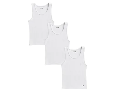 Camiseta Interior Cuello Redondo Hurley para Hombre 3 Piezas