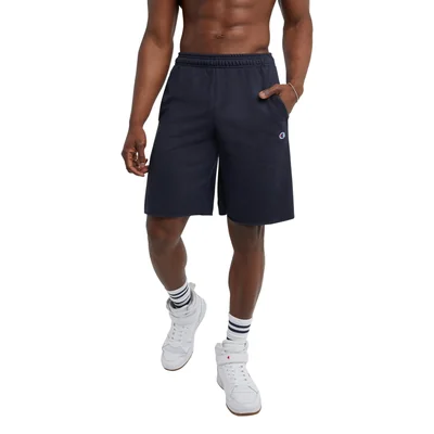 Shorts Champion Azul Marino De Forro Polar Talla Xl - Venta Internacional.