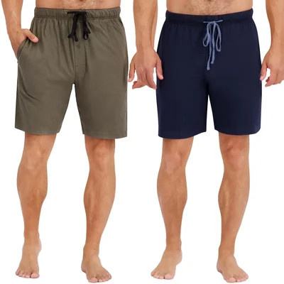 Shorts Hanes Algodón Pack De 2 Verde Oscuro Azul Oscuro Talla Xxl - Venta Internacional.