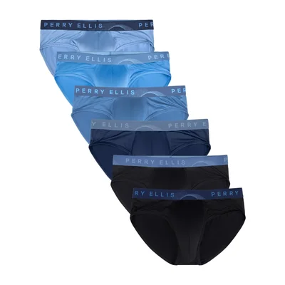 Calzoncillos Perry Ellis Microfibra Talla Grande Paquete De 6 - Venta Internacional.