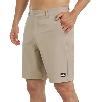 Shorts Quiksilver Taupe Híbrido Amigable Con El Agua - Venta Internacional.