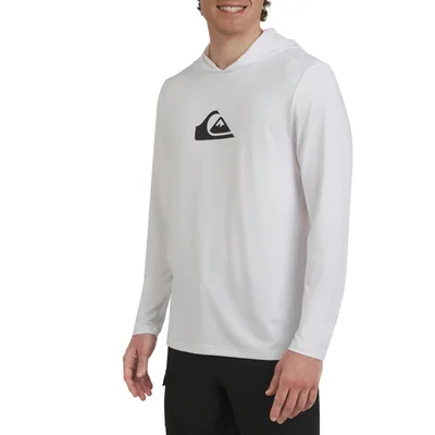 Camiseta Quiksilver X-large Blanca Con Capucha Upf 50 - Venta Internacional.
