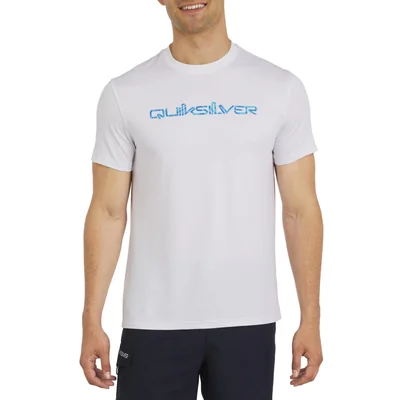 Camiseta Quiksilver Upf 50 Manga Corta Blanca Talla Mediana - Venta Internacional.