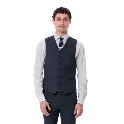 Chaleco Vittorio Forti Formal New Slim Fit Cuadros 5 Botones Para Caballero