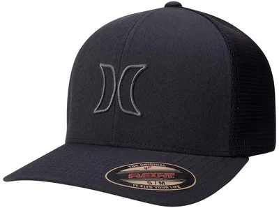 Gorra Hurley Stretch Fit Trucker Negra Ligera Y Transpirable - Venta Internacional.