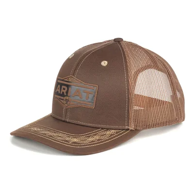 Gorra Ariat Structured Vintage Shield Logo Para Hombre - Venta Internacional.