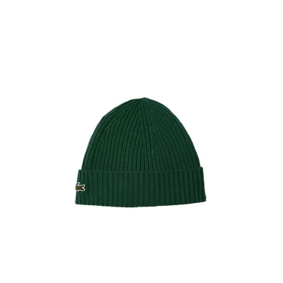 Gorro Lacoste Verde Con Canalé Para Hombre - Venta Internacional.