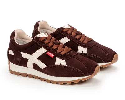 Tenis Levi's Jude Café de Piel para Mujer