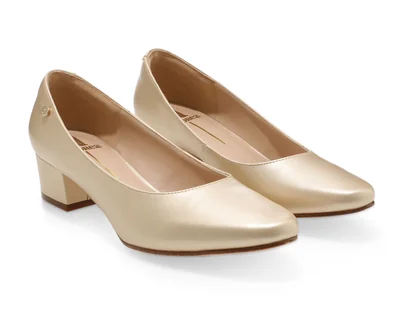 Zapatillas Andrea Doradas para Mujer